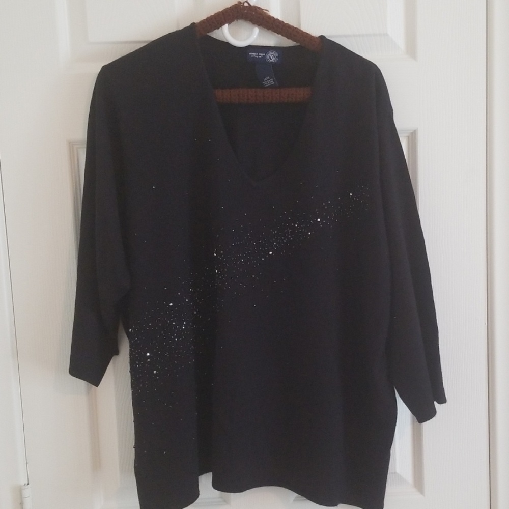 Lane Bryant Black Glitter Sweater